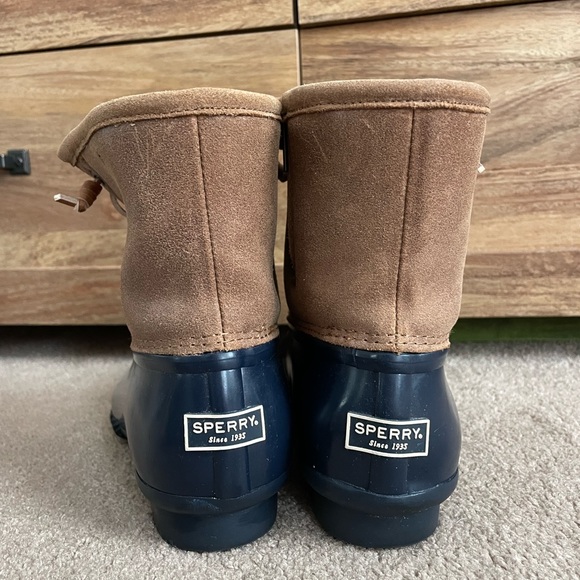 Navy Sperry Duck Boots - Picture 2 of 5